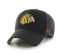 47 Brand Casquette réglable Chicago Blackhawks MVP NHL Noir Taille unique
