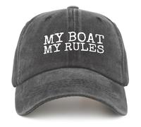Casquette De Baseball Bon De Fils Mon Bateau Mes Règles Mari Unique Beau-Père Casquettes De Golf Respirante Trucker Caps Réglable Bord Plat Casquettes pour Outdoo Running Randonnée
