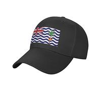 Casquette de Baseball Britannique Diego Garcia Flag, Ajustable, Unisexe, Noire, Style Patriotique, Style Camionneur.