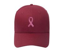 Casquette de Baseball brodée Ajustable Rose Octobre Casquette pour La Sensibilisation Cancer du Sein International Publicity Day Logo Ruban Rose pour Femme Chapeau De Sport Respirant Hats