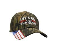 Casquette de baseball brodée avec slogan « Let's Biden » réglable à large bord, H, Taille unique