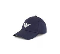 Casquette De Baseball Brodée D'Aigle - Emporio Armani - Homme - Bleu Taille unique