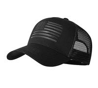 Casquette de Baseball Camionneur, Drapeau américain, modèle Mixte, Respirant, Ajustable, en Mesh à Snapback, Taille Unique