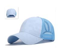 Casquette De Baseball Camouflage Pour Femmes, Queue De Cheval, Chignon Désordonné, Hip Hop, Jacquard, Maille Respirante, Dos Réglable, Chapeau De Protection Solaire