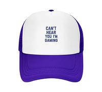 Casquette De Baseball Can't Hear You I'm Gaming Casquette Hat Confortable Chapeau Soleil Légère Trucker Hat pour Sports Athlétique Voyage