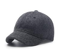 Casquette De Baseball Casquette À Visière Baseball Cap Homme D'Automne Et D'Hiver Chapeau De Baseball De Laine Courte Courts De Baseball De Laine Tout-Matchs Occasionnel Casquette Chaude Chaude Japona