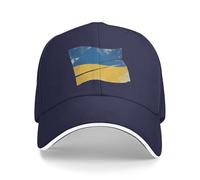 Casquette De Baseball Casquette De Ukraine Drapeau National Réglable Unisexe pour Les Anti-Soleil Polyester Cap Entraînements De Course Et Les Activités De Plein