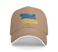 Casquette De Baseball Casquette De Ukraine Drapeau National Réglable Unisexe pour Les Anti-Soleil Polyester Cap Entraînements De Course Et Les Activités De Plein