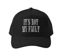 Casquette de Baseball Casquette Snapback Vintage Ce n'est Pas ma faute avec Typographie, idéale pour Le vélo et Les trajets Domicile-Travail : légère et Respirante.