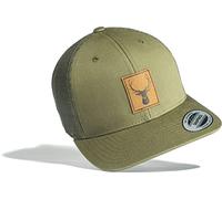 Casquette de Baseball: Cerf (Patch en Cuir) - Flexfit Classic Snapback Basecap Bonnet Képi Cap Toque Cadeau - Outdoor Sport-s Escalade Bloc Boulder Montagne Alpin-isme Hiver (Trucker Cap)