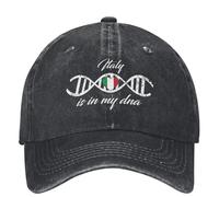 Casquette de Baseball C'est dans Mon ADN Amour délavé Italie Décontracté Hip Hop Papa Été Unisexe Ados Tennis Skate Crème Solaire