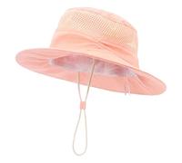 Casquette de baseball - Chapeau de cowboy pour tout-petit - Chapeau fixe - Chapeau de soleil pour bébé - Chapeau de plage - Large bord - Pour jeux en plein air - Pour garçons et filles, Rose, 2-7 ans