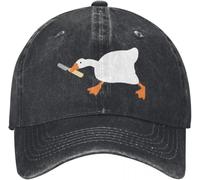 Casquette de baseball chapeau soleil chaud d'hiver une oie la paix n'a jamais été option casquettes vintage délavées dessin animé canards casquette snapback souples non structurées hommes et femmes