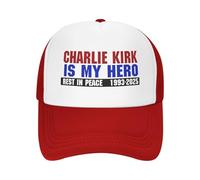 Casquette de Baseball Charlie Kirk is My Hero pour Hommes et Femmes, Chapeaux de Golf réglables pour Papa