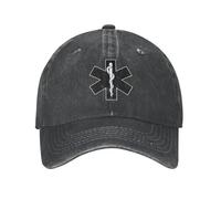 Casquette de Baseball Classique en Coton paramédic Star of Life Femmes Hommes EMT Respirante Emergency Medical Symbol Papa Chapeau de Sport en Coton, pour Toutes Les Saisons
