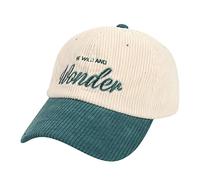 Casquette de baseball classique en velours côtelé, chapeau vintage, mode prep décontractée, chapeaux amusants élégants, vert, taille unique