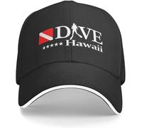 Casquette de Baseball Classique Hip Hop Cowboy Casquette de Baseball pour Femmes avec visière Casquette de Couleur Pure pour la plongée et la plongée Cadeau de Style hawaïen