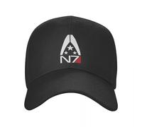Casquette de baseball classique Mass Effect Alliance N7 avec logo N7 pour homme et femme Casquette de camionneur réglable Cadeau