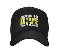 Casquette de Baseball Classique personnalisée Born to Dive pour Hommes Femmes Réglable Plongeur Plongée sous-Marine Papa Chapeau Sports Snapback Caps