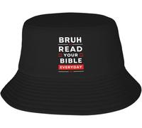 Casquette de baseball classique style unisexe personnalisé Bruh lire votre chapeau de seau de tous les jours femmes hommes Christian Dieu citations plage soleil d’été camping casquette cadeau
