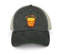Casquette de Baseball Classique Tout ce Que Je Veux, c’est Curly Fries Casquette de pêche Chapeau de Golf Casquettes de Soleil pour Hommes Chapeau Luxe Femmes 2025 Cadeaux de Sport PLeisure