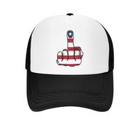Casquette De Baseball Classique USA Drapeau Américain Doigt D’Honneur Trucker Chapeau Hommes Femmes Personnalisé Réglable Unisexe Casquette De Baseball D’été Snapback Casquettes Cadeau Parfait