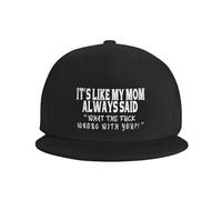 Casquette De Baseball comme Disait Toujours Ma Mère : « mais Qu'est-Ce Qui Te Prend, Putain ? » Chapeau De Sport Classique Casquette Unisexe, pour Randonnée, Femmes, Les Loisirs, 55-59cm