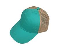 Casquette de Baseball Coton Fille Chapeau en Queue de Cheval Réglable Chapeau de Soleil Plage Camping Randonnée Golf Jean Vintage Casquette Visière Large Bord Protection Solaire Cap Hip-hop 4-10 Ans