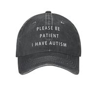 Casquette de Baseball Coton personnalisé s’il Vous plaît Soyez Patient j’AI autisme Hip hop Hommes Femmes Papa Chapeau d’été Cadeaux