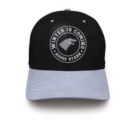 Casquette de baseball - COTTON DIVISION - Game of Thrones - Logo Stark - Noir - Coton - Mixte