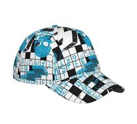 Casquette De Baseball Crâne De Mots Croisés Trucker Caps Adjustable Casquettes De Golf Sport Bord Plat Casquettes pour Randonnée Camping Running