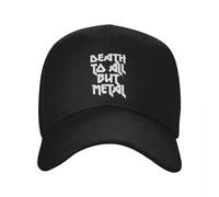 Casquette de Baseball Custom Death to All But Metal Baseball Homes Heavy Metal Rock Music Amateur Papa Chapeau Performance Snapback