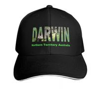 Casquette de Baseball Darwin Territoire du Nord Crocodile d’Eau salée situé en Australie, Casquette de Sport Chapeau de randonnée Hommes Golf Wear Cadeaux de Sport PLeisure pour Femmes