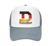 Casquette De Baseball De Cheval en Maille Allemagne Drapeau National Bonnet De Sport pour Femmes Ajustable Et Lavable Casquette De Baseball Truckers Ponycaps Coupe du Monde