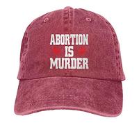 Casquette De Baseball De Cow-Boy L'Avortement Est Un Meurtre Chapeau Sports Anti-UV Base-Ball Capuchon Unisexe Casquettes De Baseball pour Cadeau Voyages Golf
