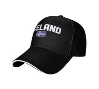 Casquette de Baseball de l’île du Drapeau de l’Islande pour Hommes et Femmes Casquette Snapback légère Casquette Hip Hop réglable pour Le Golf, Les Voyages, la randonnée