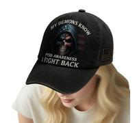 Casquette de baseball de motivation - finition en coton lavée classique, sangle réglable courbée à bord courbé | Accessoire de soutien émotionnel, design de citation positive, chapeau de mode unisexe