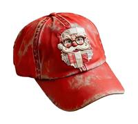 Casquette de baseball de Noël, élégante casquette de protection solaire, 6,8 x 17 x 14 cm, casquette de sport avec motif Père Noël, casquettes de golf en sergé doux, chapeau de sport avec ajustement