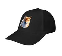 Casquette de Baseball décontractée Blue Eyes Fox, Casquette de Golf Humoristique de Style « Papa », Casquette Trucker Ajustable pour la Course à Pied et Les Sports de Plein air