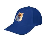 Casquette de Baseball décontractée Blue Eyes Fox, Casquette de Golf Humoristique de Style « Papa », Casquette Trucker Ajustable pour la Course à Pied et Les Sports de Plein air