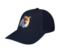 Casquette de Baseball décontractée Blue Eyes Fox, Casquette de Golf Humoristique de Style « Papa », Casquette Trucker Ajustable pour la Course à Pied et Les Sports de Plein air