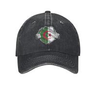 Casquette de Baseball décontractée drôle d’Algérie Drapeau algérien Casquette de Routier d’été, Patins de Tennis Pare-Soleil Casquette Snapback Unisexe Casquettes de Baseball masculines