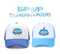 Casquette de baseball décontractée en maille KPOP Demon Hunters, motif chat bleu, unisexe, réglable, style hip-hop, pour l'extérieur 4