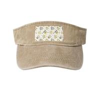 Casquette de baseball délavée avec fermeture à boucle réglable Motif hiboux, Naturel, taille unique