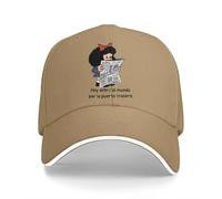 Casquette de baseball d'été avec visière pare-soleil pour lire le journal Hip Hop Mafalda Quino Comics Manga Girl