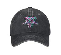 Casquette de Baseball d'été Heartagram Him Band Sun Sun-Proof Print Washed Hip Hop Unisexe Hommes Street Style Pêche