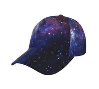 Casquette de baseball d'été tendance avec motif galaxie bleue et violette, chapeau classique réglable pour papa, cadeau pour homme et femme, chapeau en sergé, Noir , Taille unique