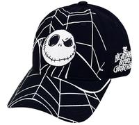 Casquette de Baseball Disney L'Étrange Noël de Monsieur Jack pour Adulte en Coton avec Bord incurvé, Noir, Taille Unique, Noir, Taille Unique