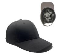 Casquette de baseball doublée de satin - Réduit la perte de cheveux, gris foncé, M