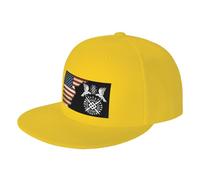 Casquette de Baseball Drapeau américain, Deux Oiseaux Noirs Jumeaux